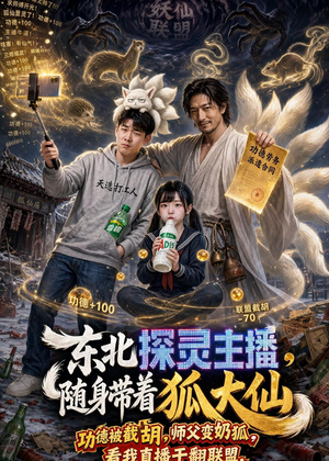 东北探灵主播，随身带着狐大仙（70集）热门短剧推广