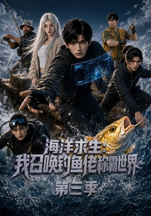 海洋求生：我召唤钓鱼佬称霸世界第三季（101集）今日最火短剧