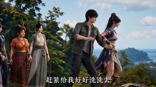 与情敌携手穿成赘婿，开荒古渔村 （60集）直接追到结尾